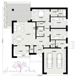 Nowoczesny parterowy dom 175m2 działka 1420m2
