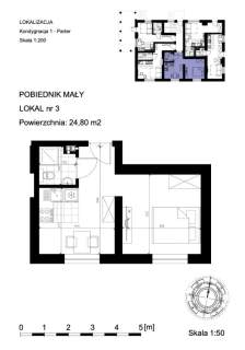 Mieszkanie na sprzedaż, 24,8 m2, Pobiednik Mały