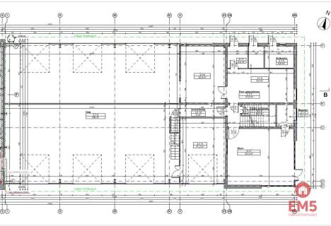 Hala z zapleczem biurowo-socjalnym, 570 m2