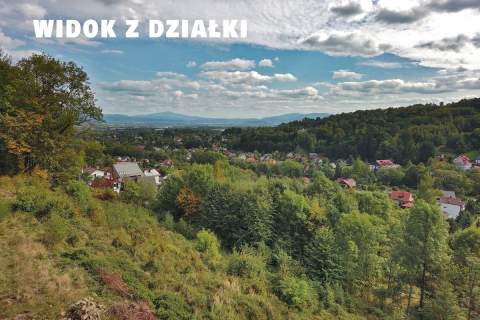Widokowa działka budowlana 1127 m Bystra Śląska