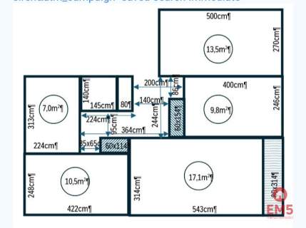 3 pokoje 3 piętro 67m2 Centrum