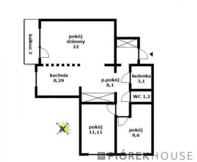 3-pokojowe mieszkanie na Ursynowie