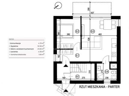 Apartament 42,6 m , Ogródek i widok na góry 