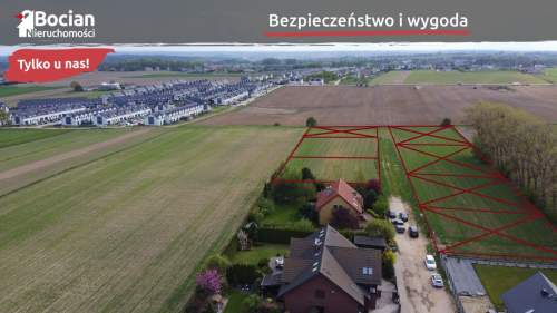 Słoneczne, płaskie, uzbrojone działki w Baninie