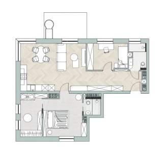Apartament na ostatnim piętrze