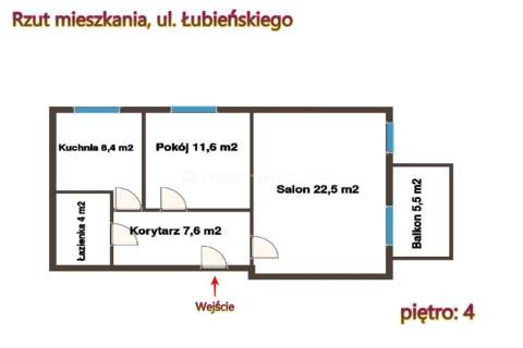Eleganckie mieszkanie z balkonem Łubieńskiego