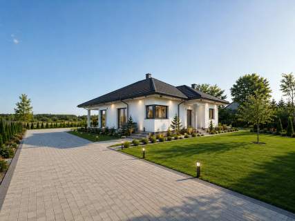 Nowy dom w trakcie budowy, Drupia.
