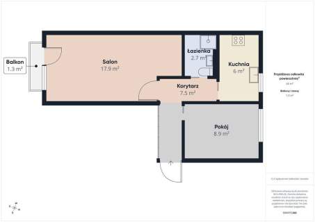 Przymorze 2 pokoje, 43 m2, balkon