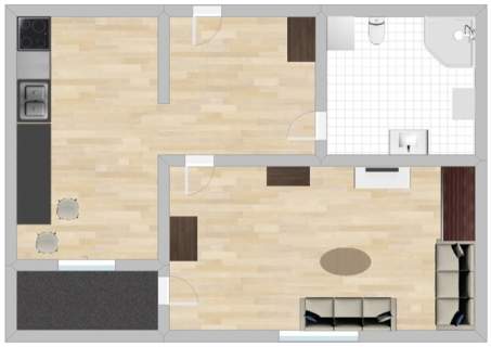Kawalerka 33 m2, balkon - Gwiaździsta 16, Krzyki