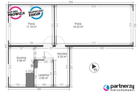 3 pokoje 1 piętro Balkon Blisko SKM