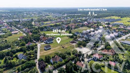 Duża dz. budowl. z domem. Podział, inwestycyjnie