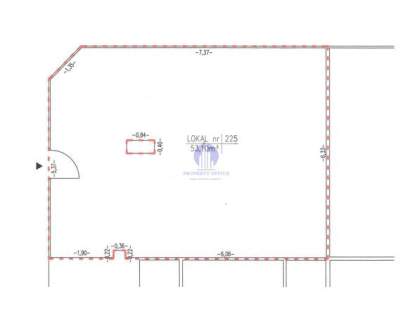 Mokotów lokal handlowo-usługowy 53,10 m2 do wynajęcia