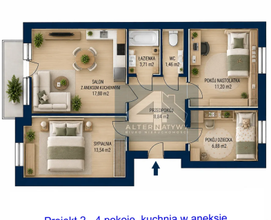 Ruczaj z potencjałem na 4 pokoje