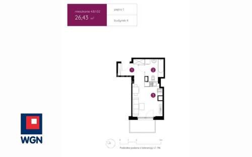 Mieszkanie na sprzedaż, 26,43 m2, Warszawa