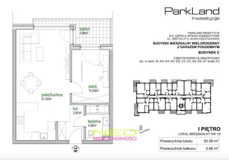 Nowe M2 -1 piętro -balkon -parking