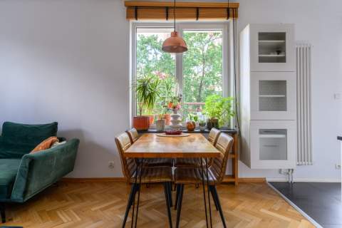 Saska Kępa 3 pokoje widok na zieleń