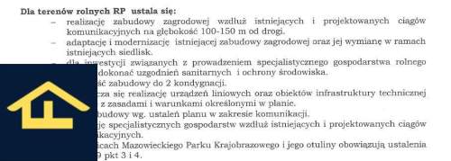 Działka w Chrośnie gmina Kołbiel