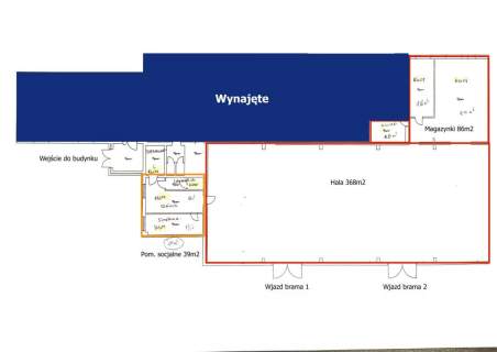 Hala magazynowo-produkcyjna 454m2, Lublin, Wrotków