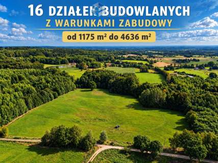 16 działek WZ na 12 domów - Jurki k. Morąga