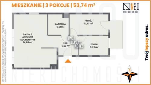 Słoneczne mieszkanie z balkonem - Złocień