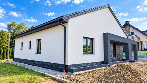 Nowy, parterowy dom z dużą działką - Kozy koło Bi