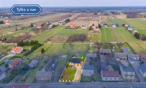 Wykończony dom parterowy / Widzów gm. Kruszyna
