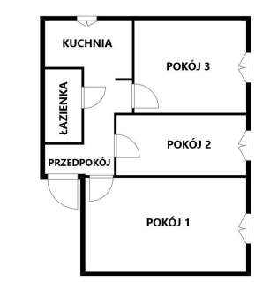 3 pokoje, WYSOKI PARTER, 51,6 m2, Wyspiańskiego 15