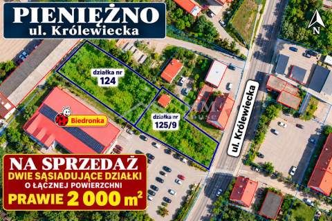 Działka budowlana w Pieniężnie