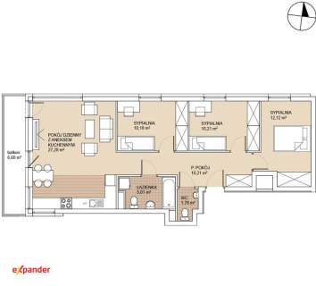 GOTOWE do odbioru 4pokoje 77mkw/ Balkon
