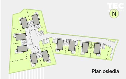 Osiedle domów wolnostojących, 107m2 w Mnikowie