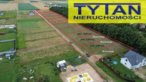 Działka 1200 m2 w Giełczynie