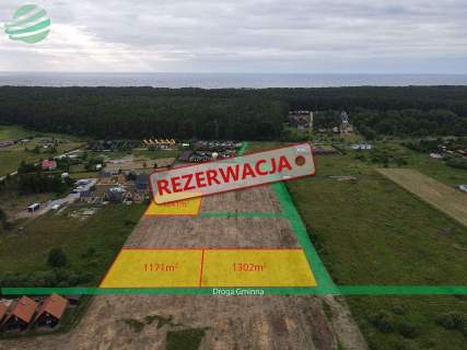 Uzbrojona działka 1171m2 budowlana pod lasem Rusin