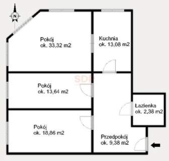 3 klimatyczne pokoje w kamienicy centrum