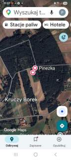 Działka Kruczy Borek Narwia bezpośrednio