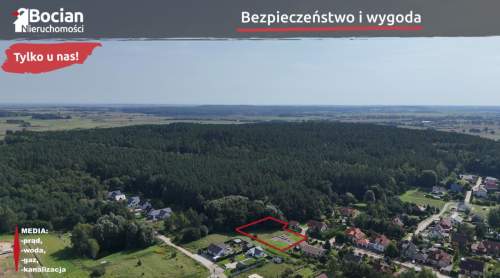 Duża działka pod lasem z rozpoczętą budową