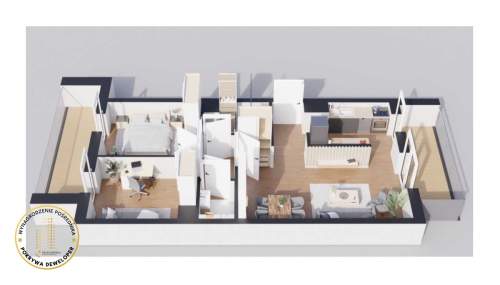 3 pokoje 62,10 m2 oddanie 2025
