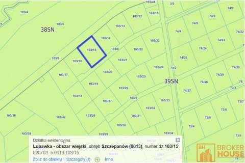 Działka rekreacyjna - udział 1/4 w nieruchomości 544 m2 do wy