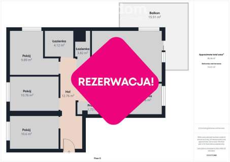 Chełm 4 pokoje 85 m duży balkon 2 miejsca w hali