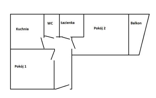 Popowice 2-pok w pełni rozkładowe, dla 2 spokojnych osób