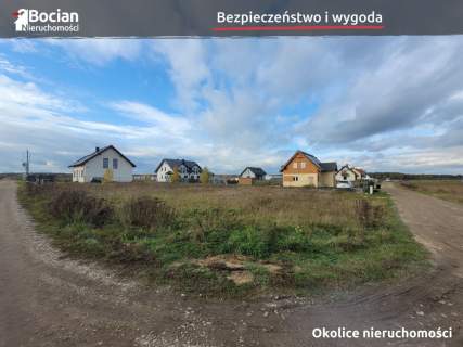 W pełni uzbrojona działka na osiedlu domów