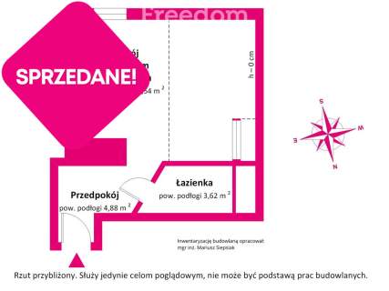 Kawalerka blisko jeziora Kęszyca Leśna