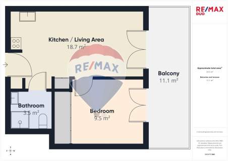 Apartament w Zakopanem z Tarasem 33,96 m