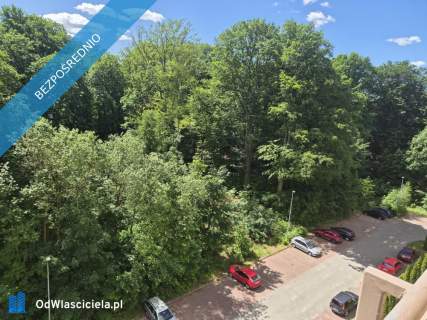 Mieszkanie PREMIUM Winda Park Staszica z Salonu Widok na Las