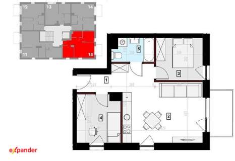 Gotowy apartament 3-pok z ogrzewaniem podłogowym