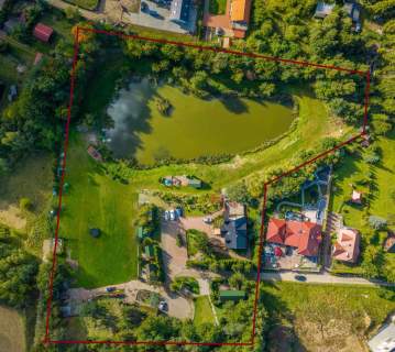 Ośrodek wypoczynkowy 5 domków Własny staw