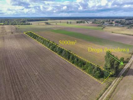 Działka rolna na sprzedaż, 5000 m2, Białogórzyno
