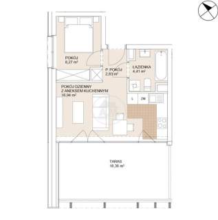 Kameralny Apartamentowiec Mieszkanie z tarasem