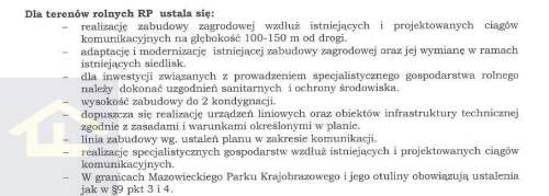 Działka w Chrośnie gmina Kołbiel