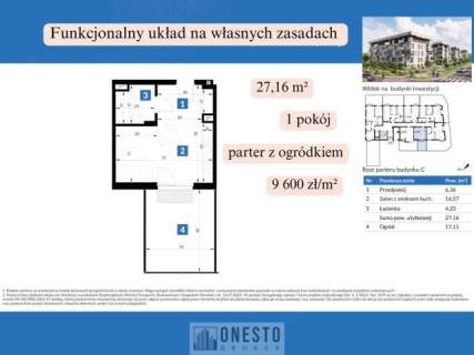 Kawalerka 27,16 m2 , bez PCC, bez prowizji, już od 260 tys zł...