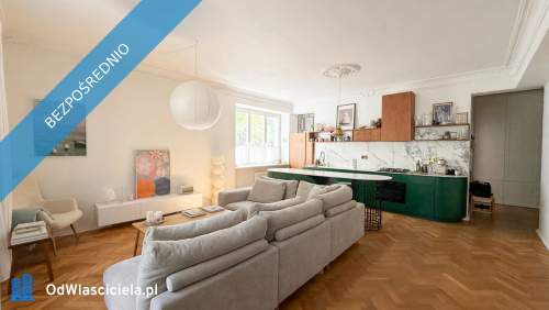 Bezpośrednio - 85.3 m2 w przedwojennej kamienicy z balkonem